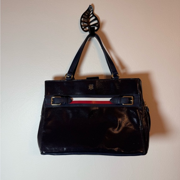 Tommy Hilfiger Handbags - Tommy‎ Hilfiger Navy and Red Satchel